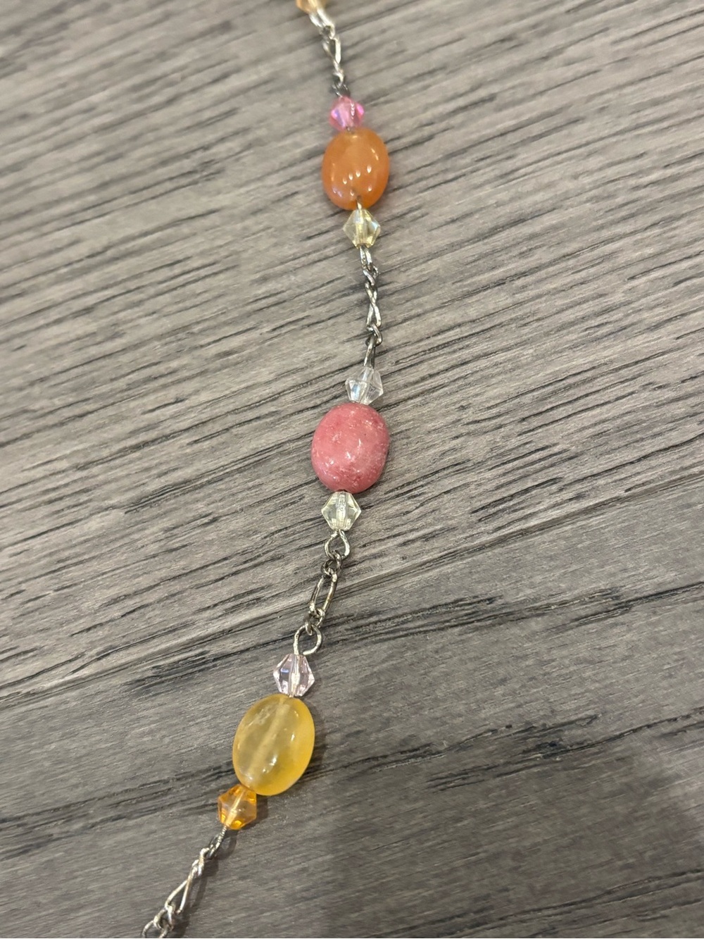 Express Multicolor Beaded Y-Necklace with Rose Pendant - Picture 5 of 7